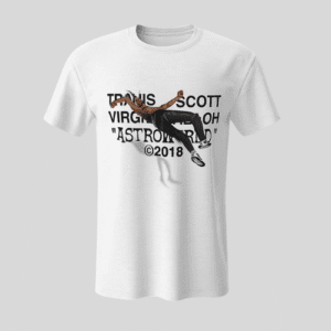 Travis Scott Figure Falling Cool White Tee Best For Travis Lovers