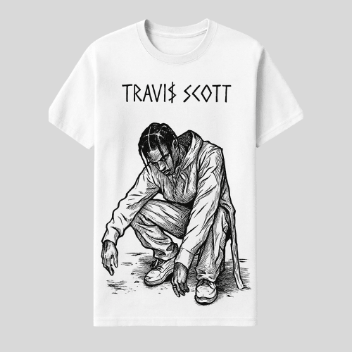 Travis Scott Skeleton Dope T Shirt New Graphic Design In White Color