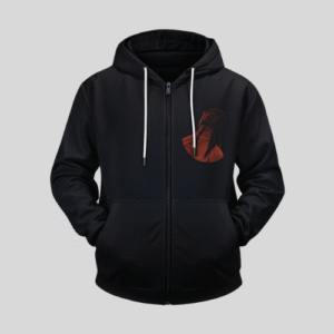 Travis Scott Tattoos Art Navy Blue Zip Up Hoodie