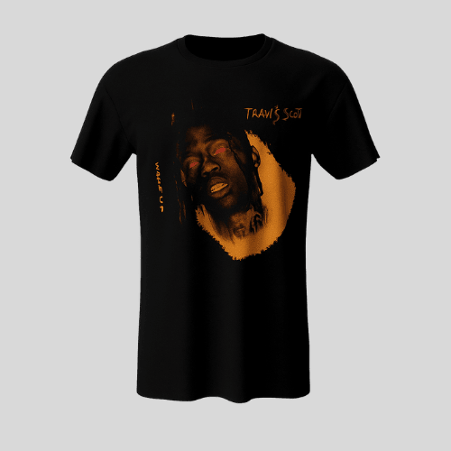 Possessed Travis Scott Red Eyes T hirt front view