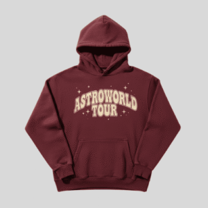 Travis Scott Astroworld Tour Hoodie with chest graphic and kangaroo pocket