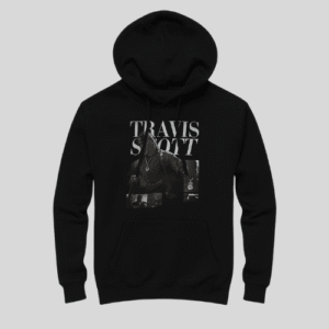 Travis Scott Metlife Hoodie black with graphic print and Unisex